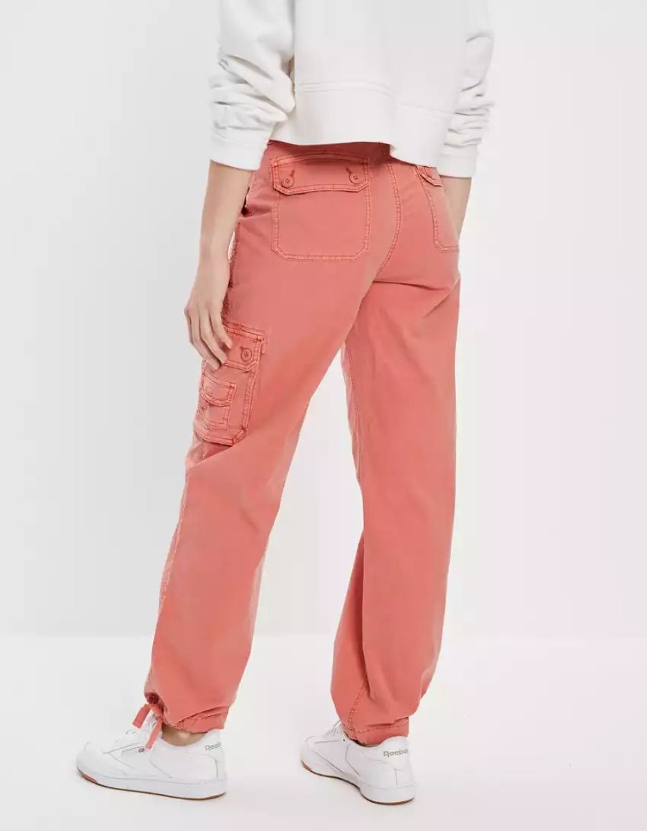 Jean American Eagle AE Snappy Stretch Baggy Cargo Jogger Orange Femme | ORJ-05264414